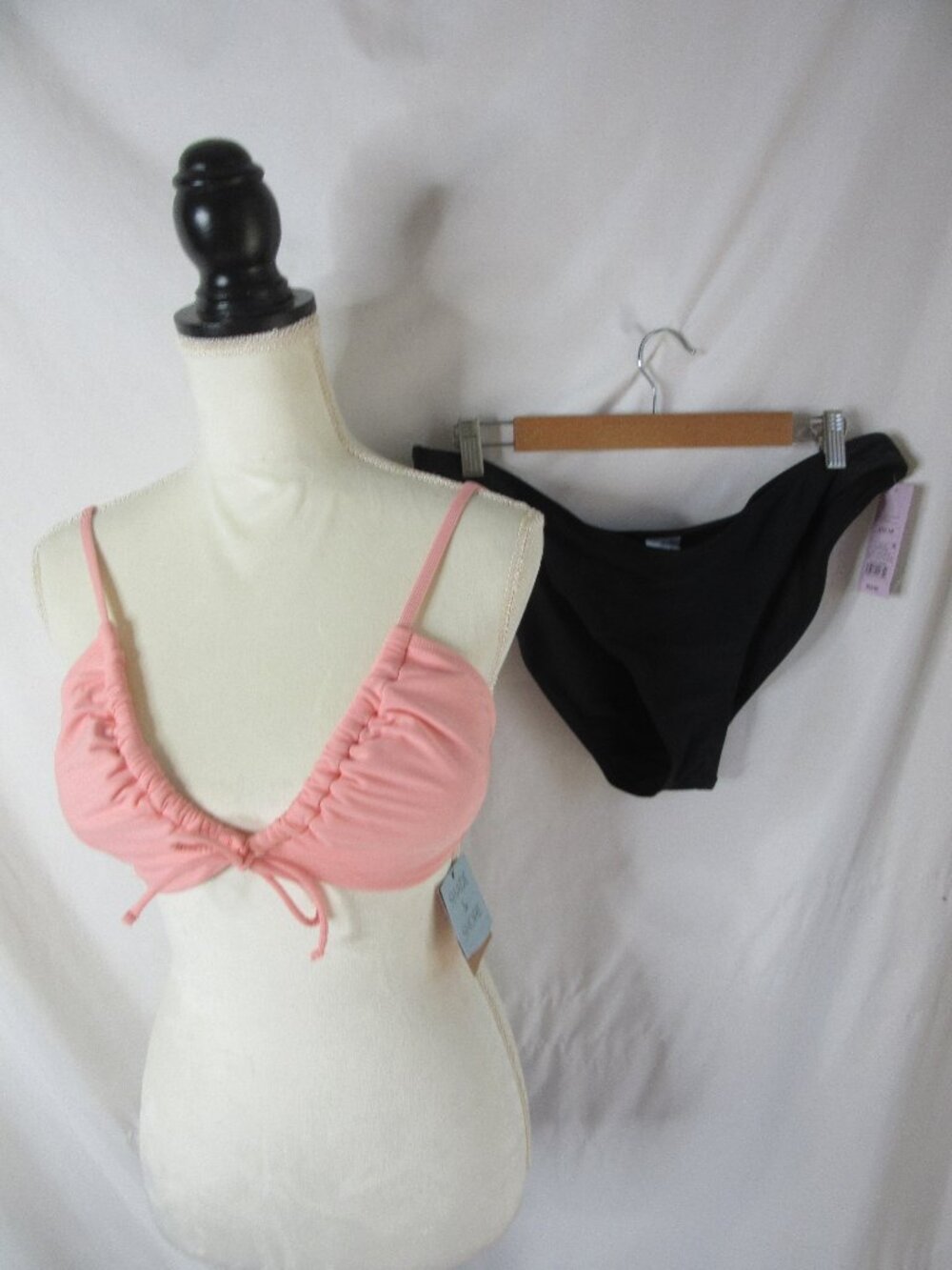 wild fable Shade & Shore 2 Piece Bikini Pink and Black Size Large NWT